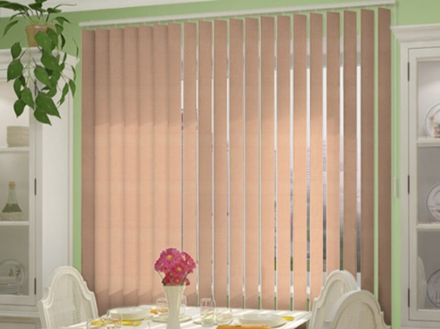 Вертикальные тканевые жалюзи Шёлк из каталога Амиго.