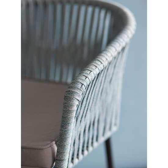 Стул reed, черный/серо-голубой