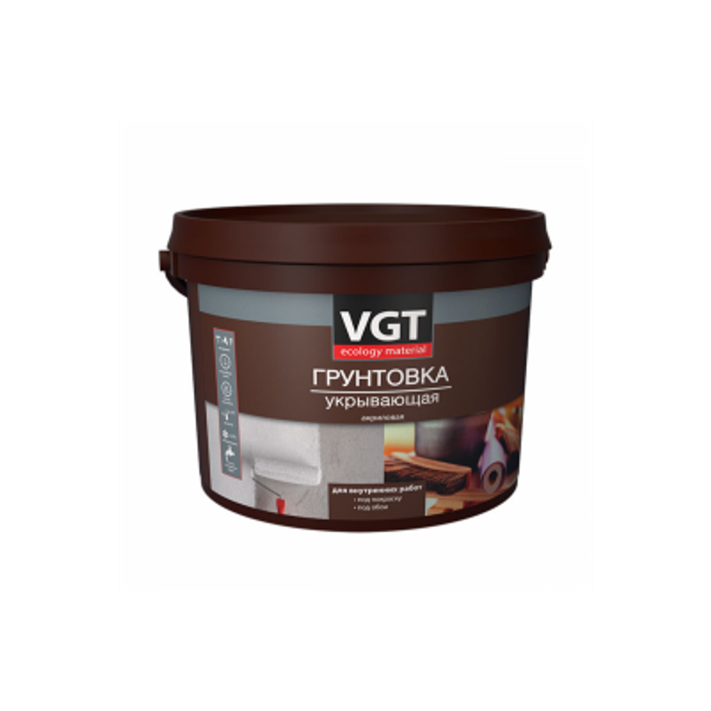Vgt вд-ак-0301 грунтовка укрывающая акриловая, под покраску и обои (3кг)