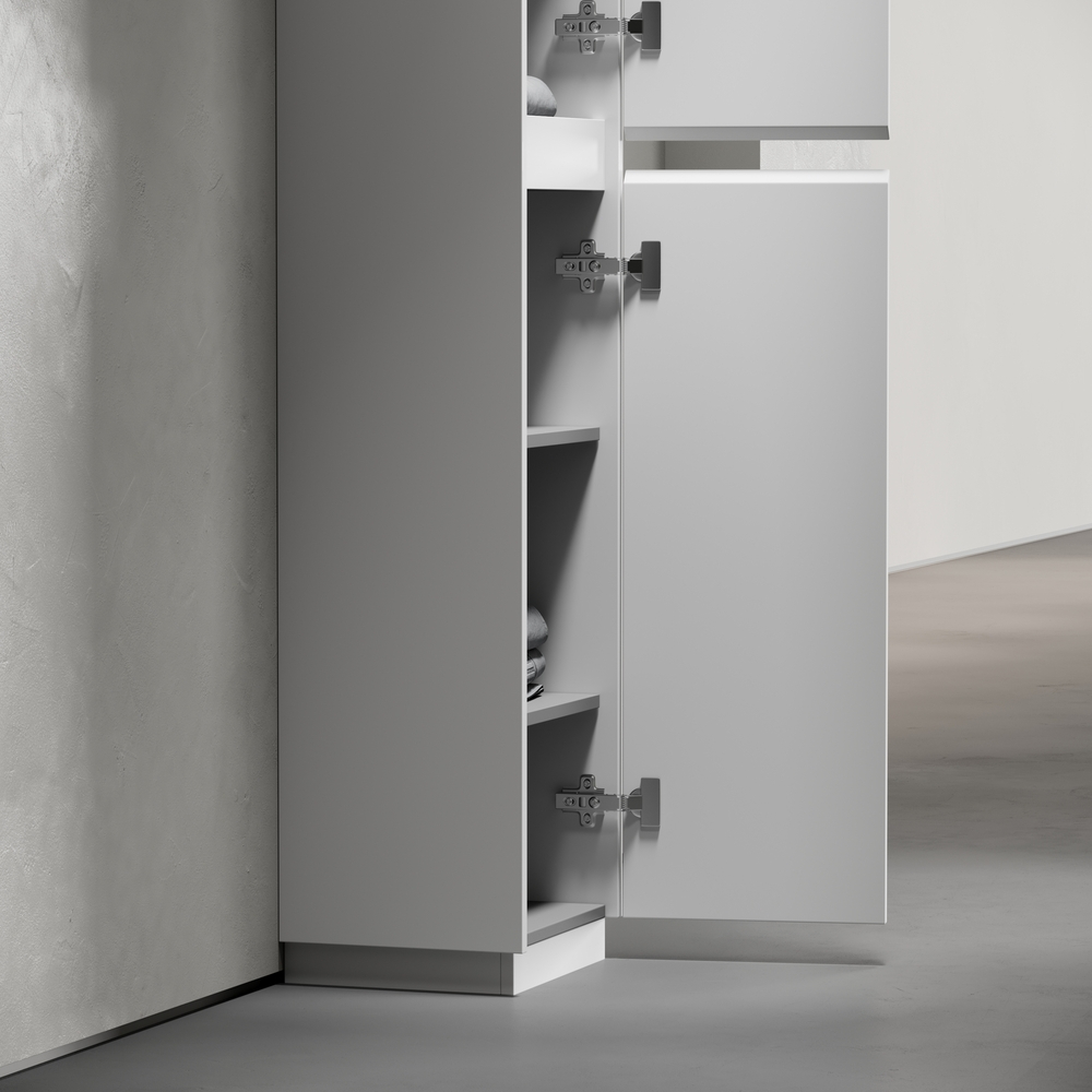 Шкаф-пенал напольный Sancos Libra Floor, белый глянец 350х300х1870 мм