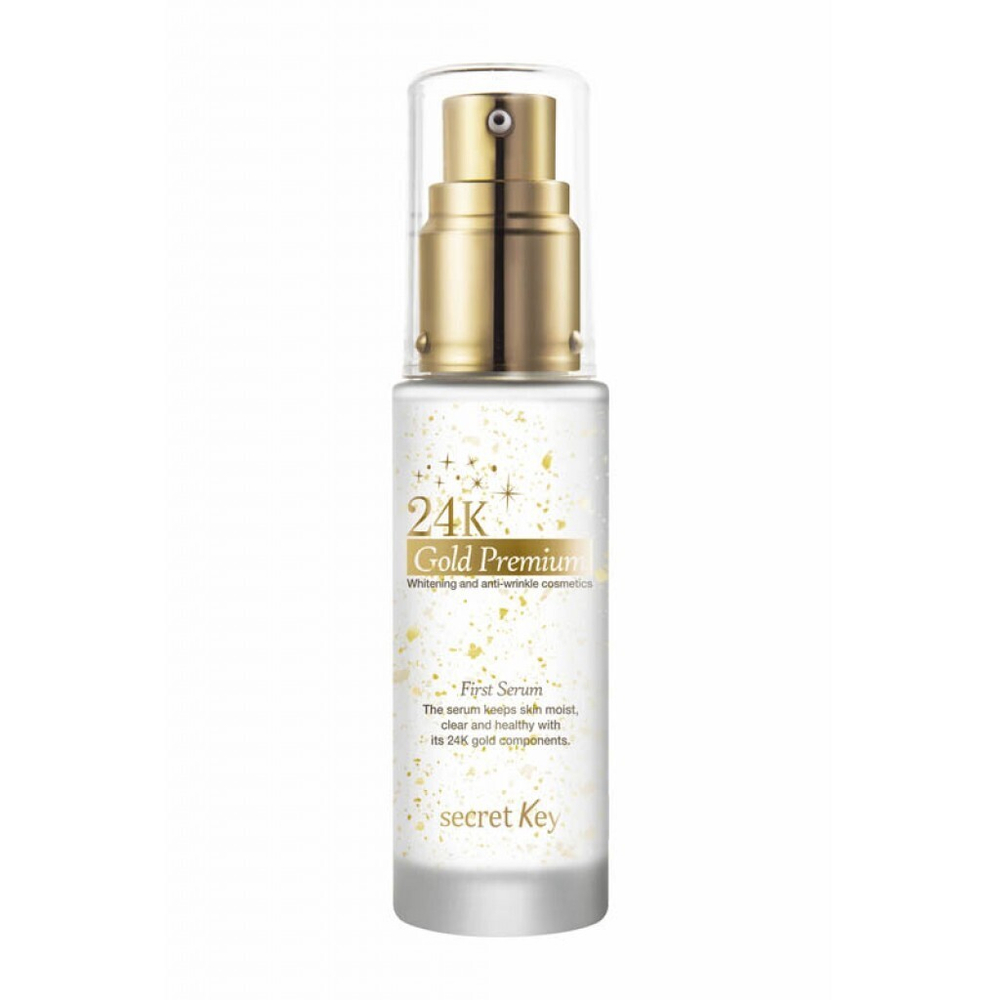 Secret Key / Сыворотка для лица антивозрастная с коллоидным золотом 24K Gold Premium First Serum, 30 мл