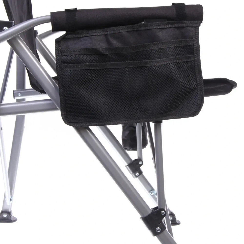 Кресло складное с подлокотниками до 100 кг SJ-0054, 58*58*92 см, цвет: чёрный, ТуристМастер