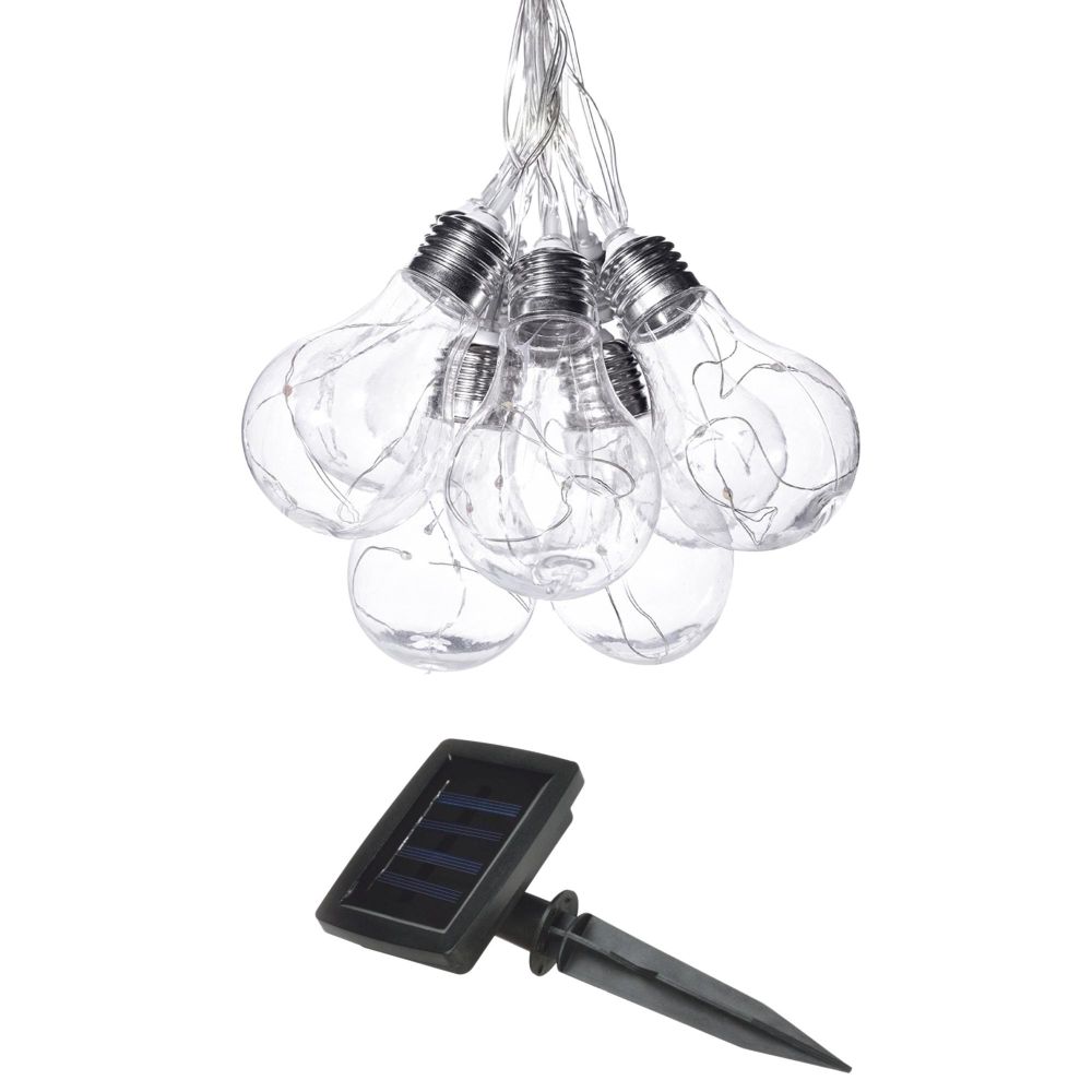 USL-S-126-PT4000 BULBS Садовая гирлянда на солнечной батарее Лампочки. 40 светодиодов. Разноцветный свет. 1xАA Ni-Mh аккумулятор в-к. IP44. TM Uniel