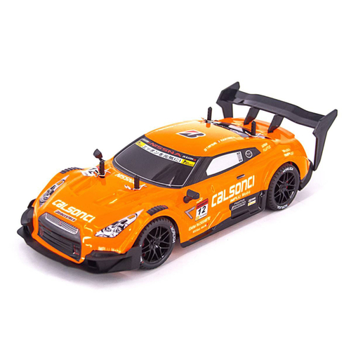 Радиоуправляемая машина для дрифта Nissan GTR R35 (свет, пар, 4WD 1:14) - RC-18D-1 Оранжевый