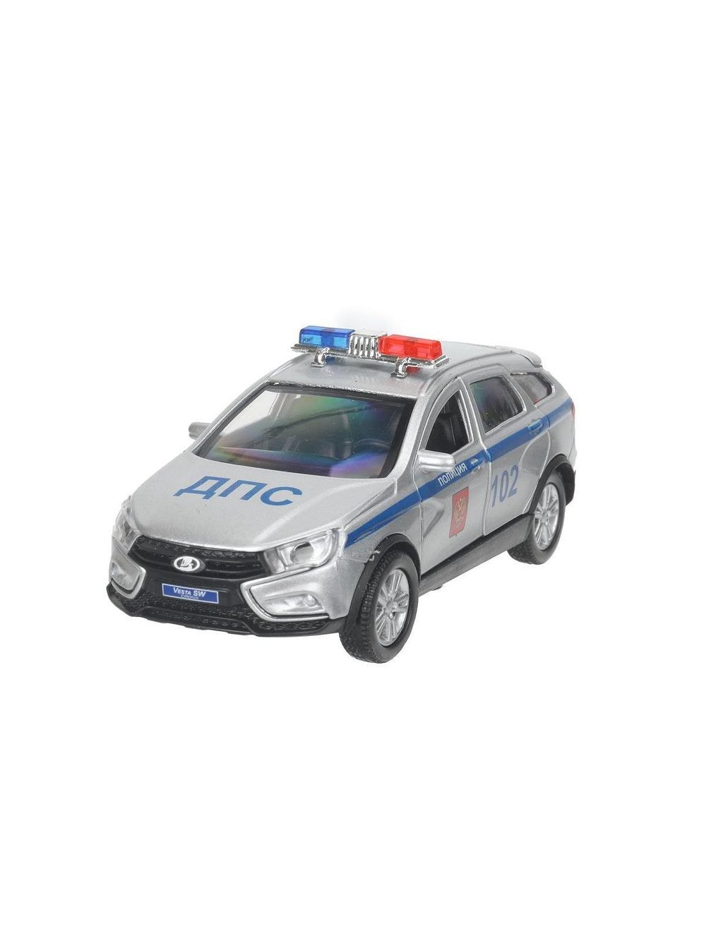 Машинка детская металлическая 12 см Полиция