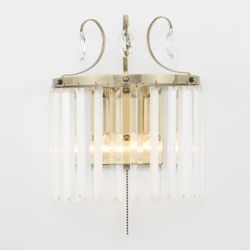 Citilux Инга CL335323 Бра хрустальное с выключателем Бронза