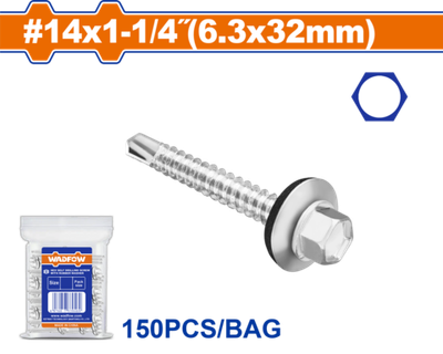 Шестигранный винт с резиновой шайбой