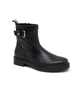 Кожаные ботильоны Tommy Hilfiger - черный(FW0FW07479)