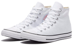 Converse All Star Chuck Classic non-slip, wear-resistant, impact-resistant high-top canvas shoes for men and women the same pure white