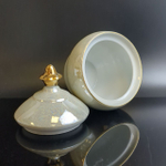 Сахарница фарфоровая, люстр, золочение, Wloclawek porcelana, золочение, винтаж Польша, времён СССР 1967-1973 гг