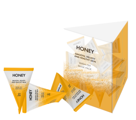 Маска для лица очищающая с мед J:ON Honey Smooth Velvety and Healthy Skin Wash Off Mask Pack, 5 гр