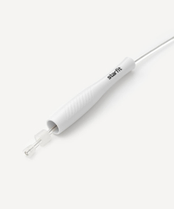 Скакалка RP-501 ПВХ, с пластиковыми ручками, 3 м, белый