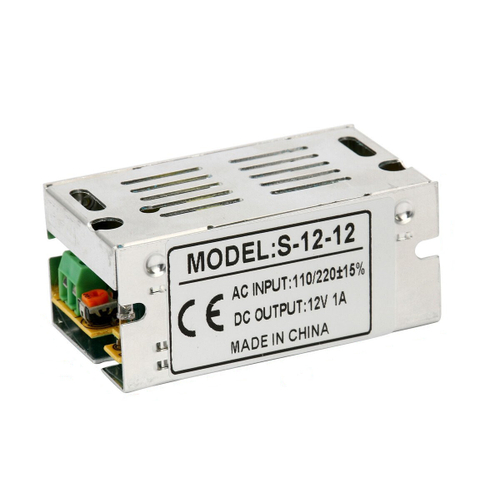 Импульсный блок питания 12 В, 1А,12Вт Вход AC110V 220 В