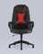 TopChairs ST-CYBER 8 RED ткань/экокожа черный/красный