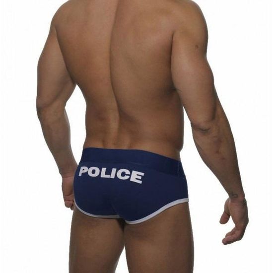 Мужские трусы брифы темно - синие Seobean Addicted Police Brief Navy