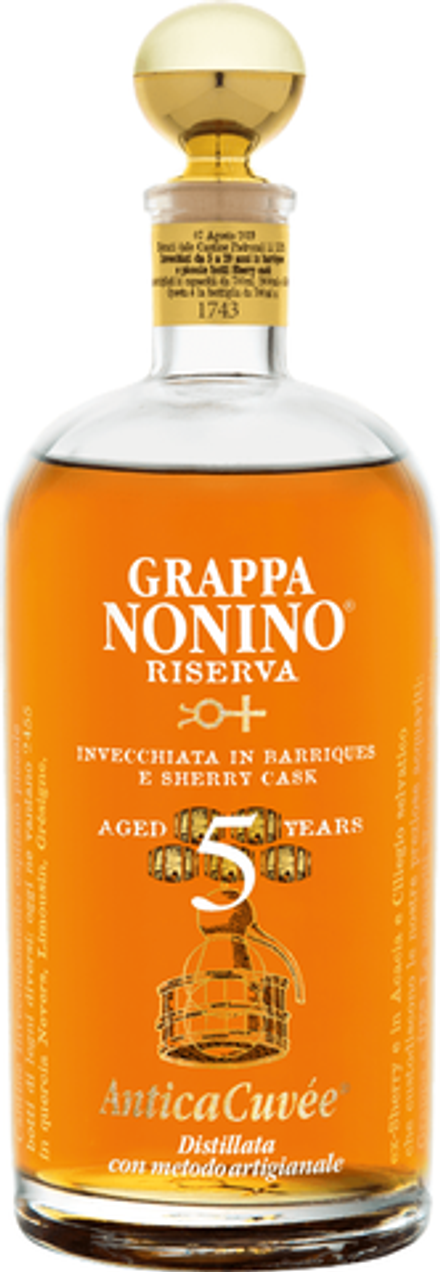 Граппа Nonino Riserva Antica Cuvee Aged 5 Years, 0.7 л