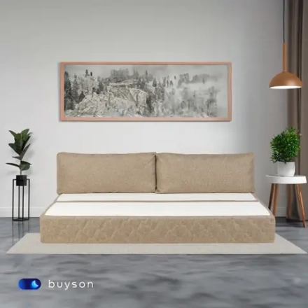 Бескаркасный диван-кровать (трансформер) BuyDream (бежевый)