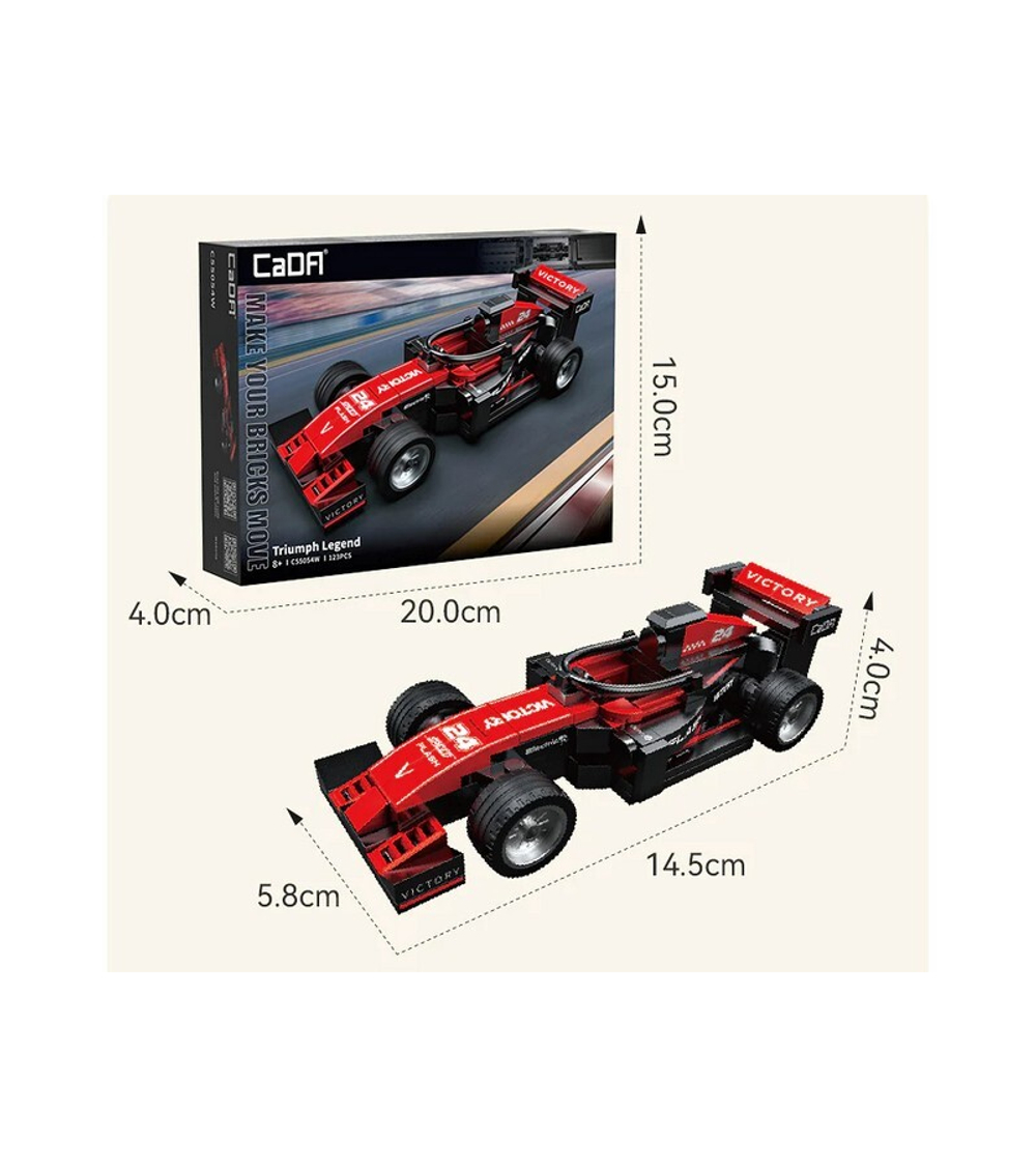 Конструктор CaDA спортивная машинка Triumph Legend 1/24 (123 детали)