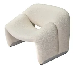 Кресло Groovy Chair, белое букле