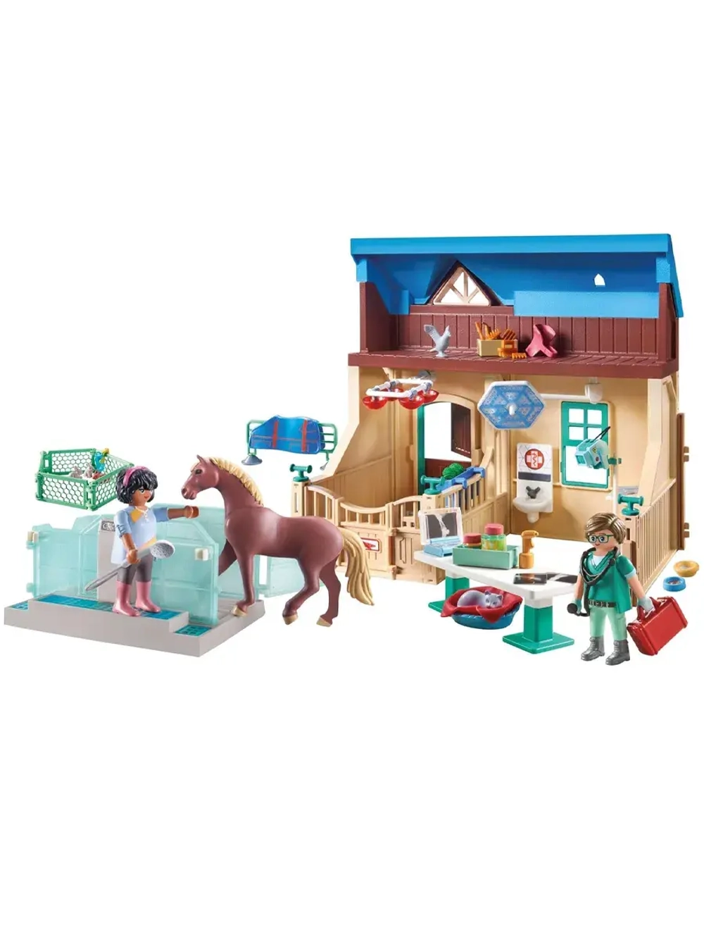 Набор Иппотерапия и ветеринарная практика Playmobil 71352