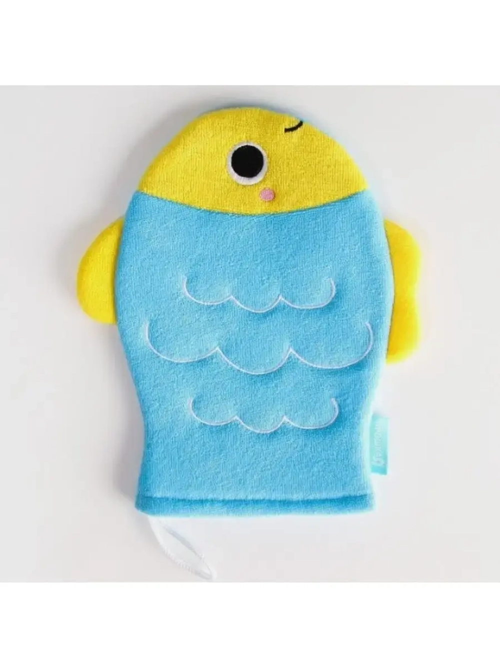 Детская мочалка рукавичка варежка для купания малышей +3мес