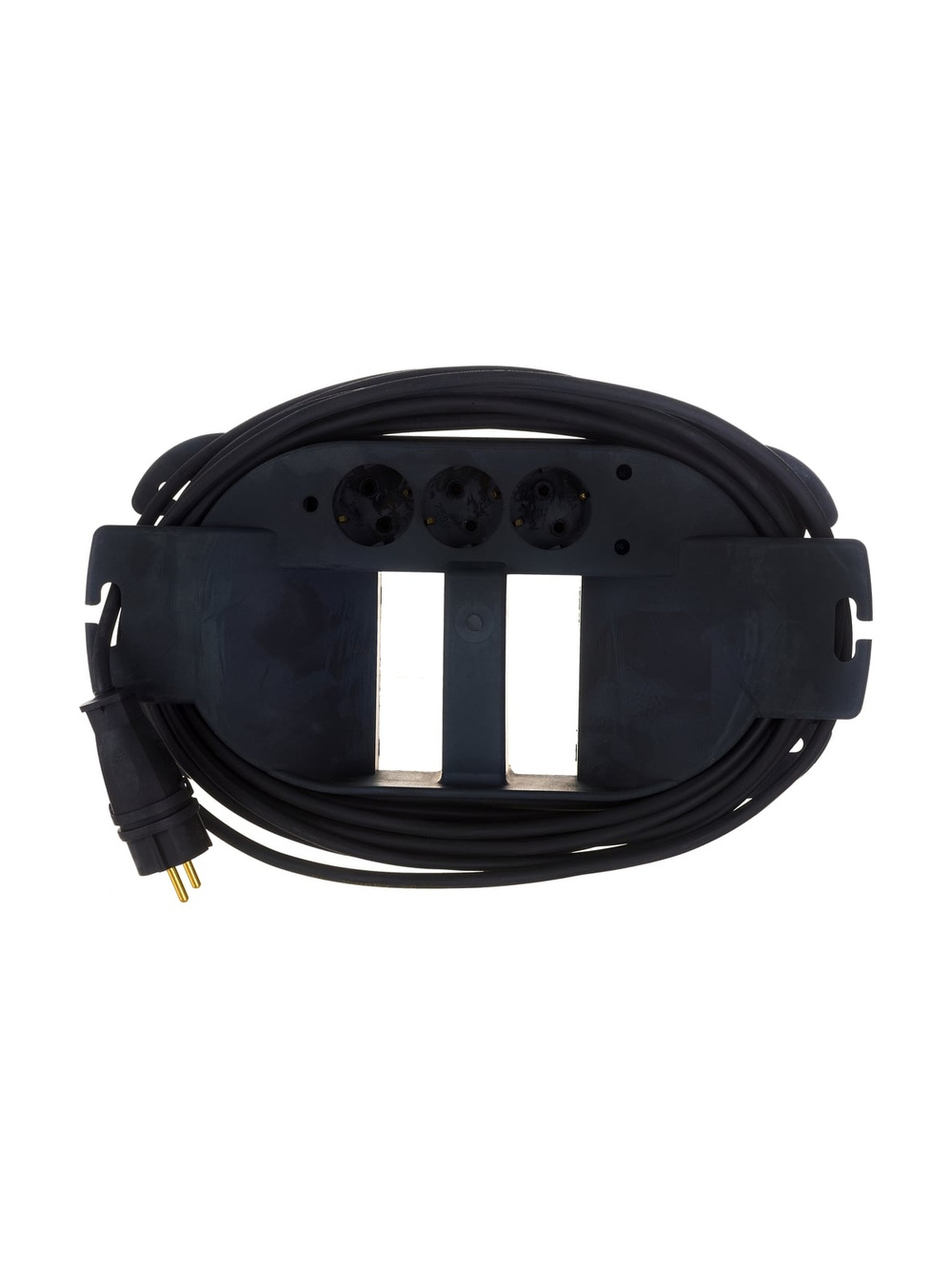 Удлинитель на каучуковой рамке Gigant Professional PEC-020 с/з КГ 3х1,5 3500Вт 3 розетки 10м 80050