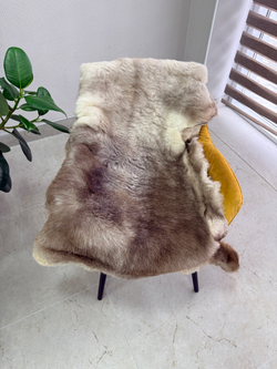 Шкура коврик меховой прикроватный овчина, 120х65 см.