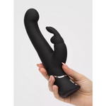 Вибратор для G-точки Happy Rabbit Stroker черный