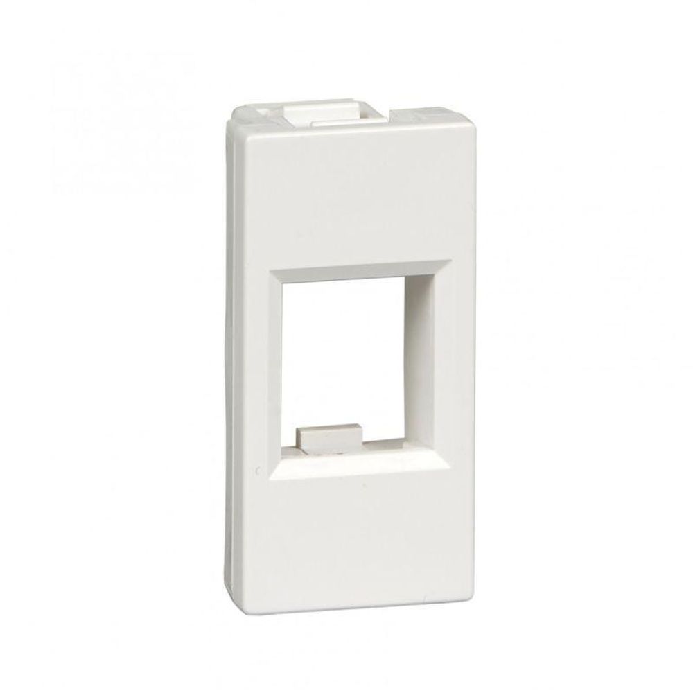 Накладка 1мод. W45 для RJ АМР 45х22 бел. RAL9003 SE RIN-145-B Накладка 1мод. W45 для RJ АМР 45х22 бел. RAL9003 SE RIN-145-B