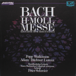 Peter Schreier, Popp, Watkinson, Adam, Buchner, Lorenz / Johann Sebastian Bach: Messe In H-moll BWV 232 (3LP)