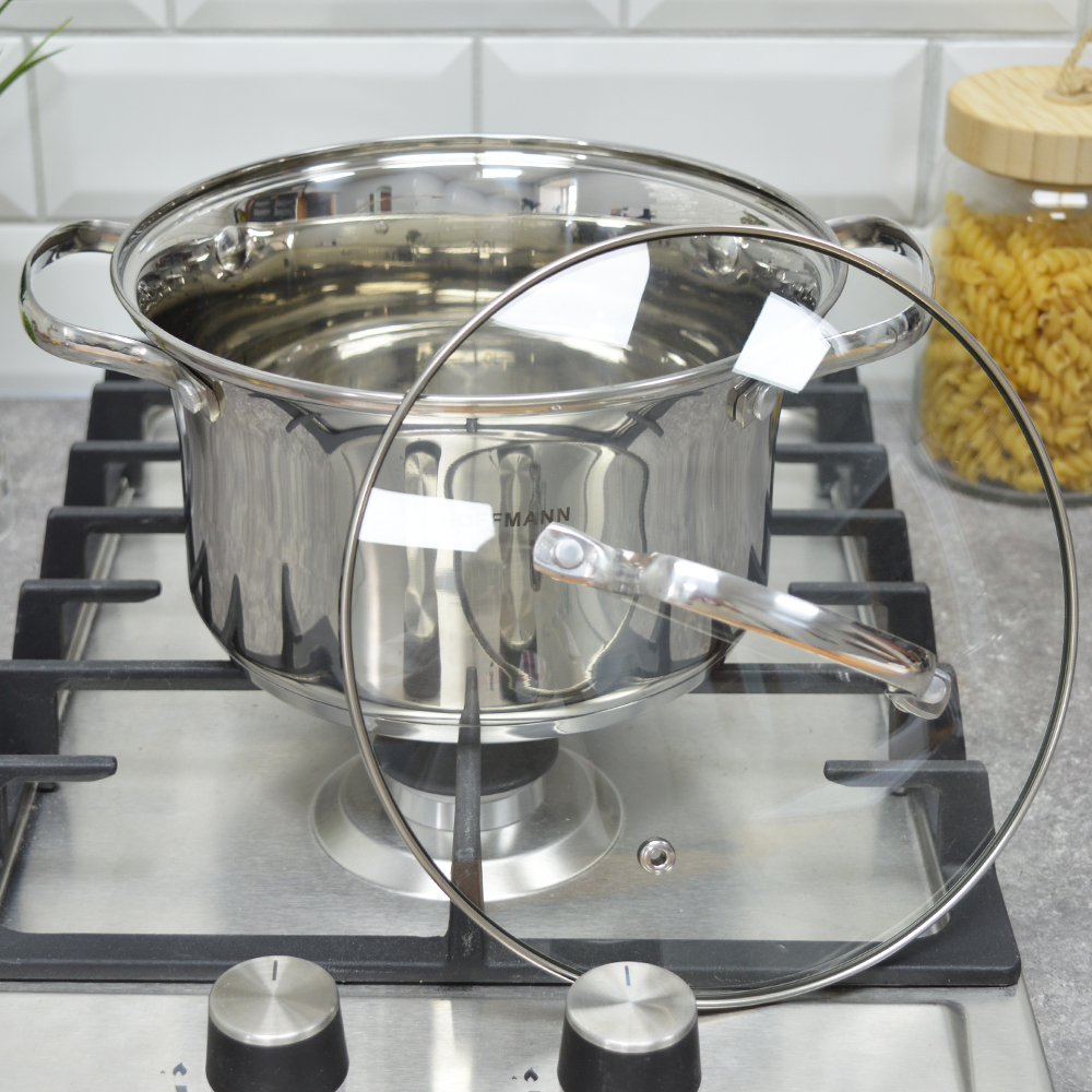 Набор кастрюль 3 предмета (2л, 2,8л, 3,7л) нерж, индукция, НМ 54221