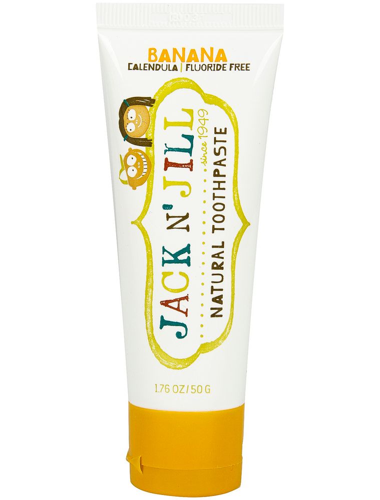 Jack N jill natural toothpaste Banana 50g (натуральная органическая зубная паста с бананом)