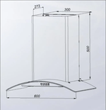 Вытяжка VESTA VCG660 белая