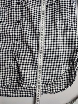 Рубашка H&M в клетку стильная 44 размер