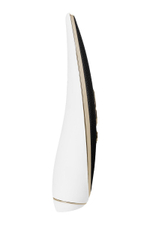 Вакуумно-волновой стимулятор Satisfyer Luxury Haute Couture с вибрацией (Цвет: черный с белым)