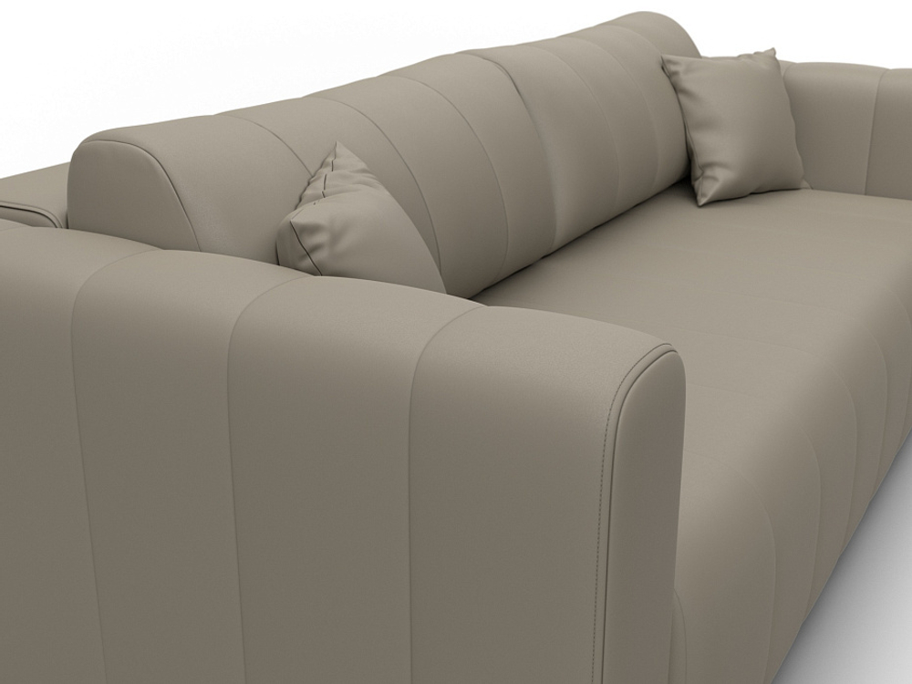 Диван прямой Лига-062 НПБ ЭКОКОЖА GRIFON 04 бежевый