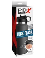 Серый мастурбатор в виде бутылки F*ck Flask (Цвет: серый)