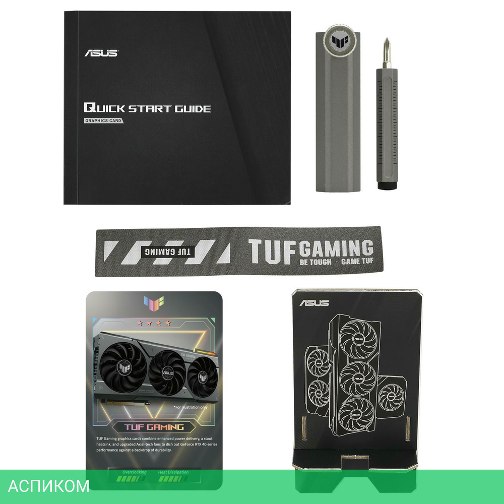 Видеокарта ASUS TUF Gaming GeForce RTX 4070 OC Edition 12GB GDDR6X TUF-RTX4070-O12G-GAMING (90YV0IZ0-M0NA00)