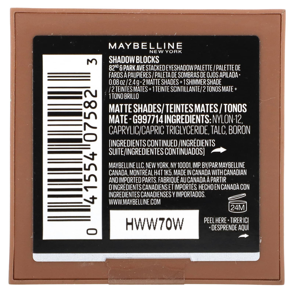 Maybelline, тени для лица, 10 82nd & Park Ave, 2,4 г (0,08 унции)