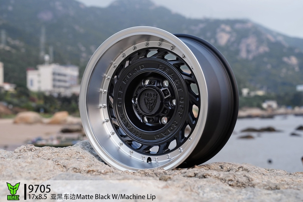Диск колёсный литой BEAST OFFROAD 9705 R17 8,5 ЕТ0 Matte Black Machine Leap