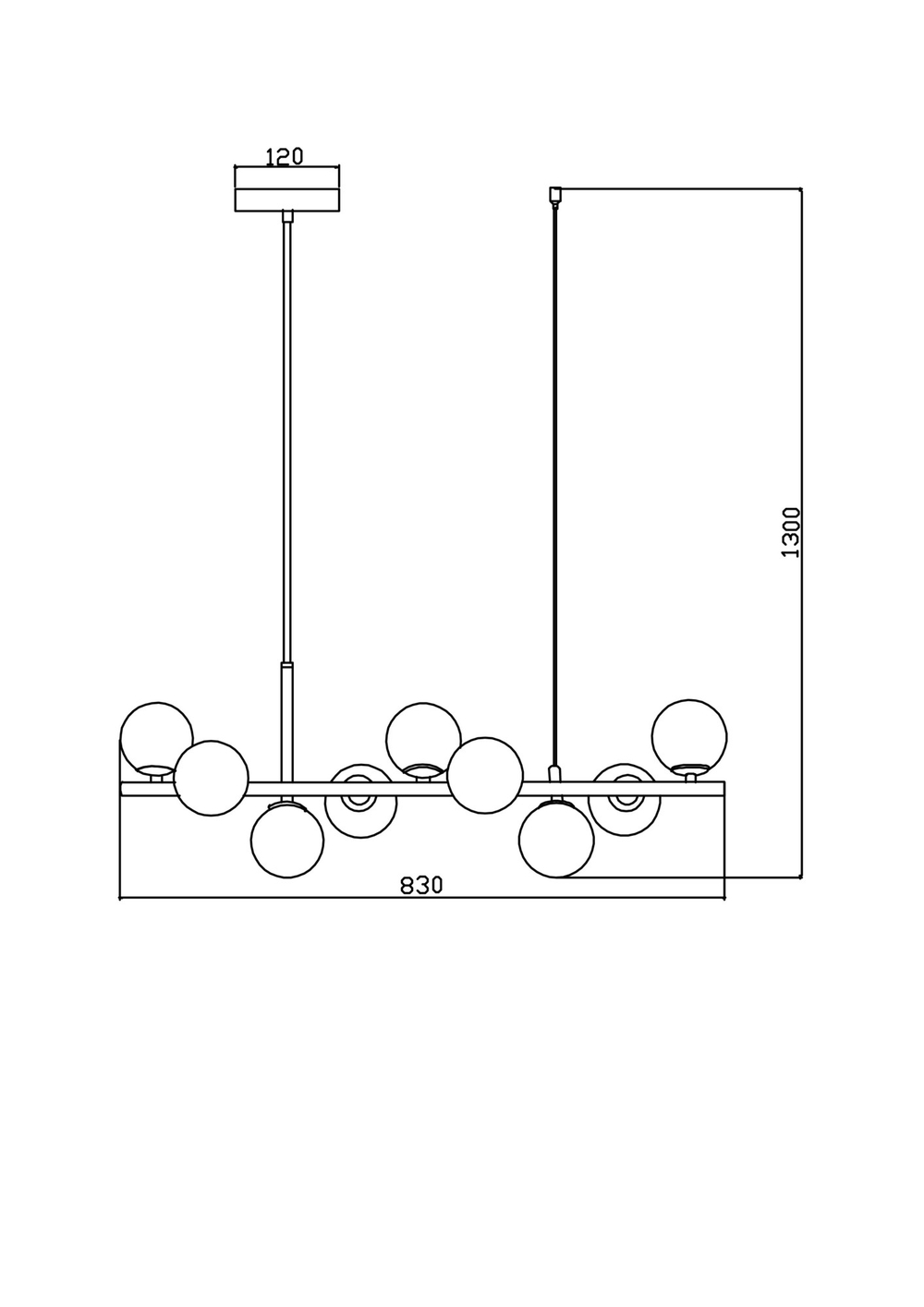Подвесной светильник Freya FR5164PL-09G
