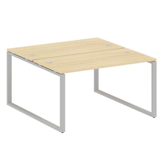 Metal System Рабочая станция на О-образном м/к БО.РАС-СП-2.3 Акация Лорка/Металл Серый 1400*1475*750