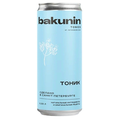 Лимонад натуральный «Бакунин» Тоник 330 мл