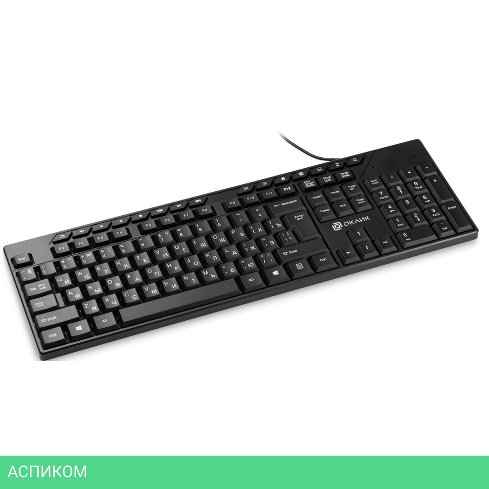 Клавиатура Oklick 125M черный (1678108)