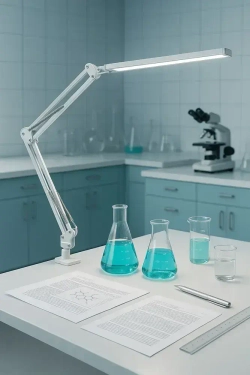 Лампа настольная светодиодная MadelaweHOME на струбцине