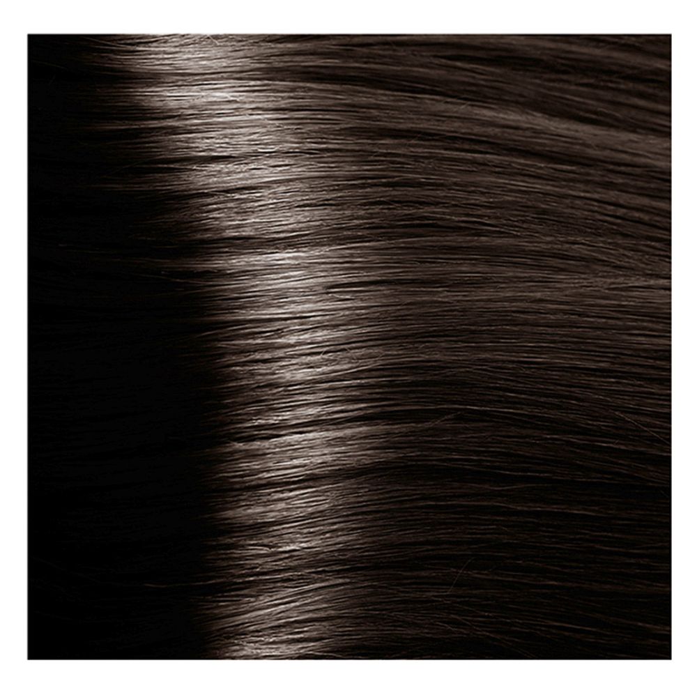 Крем краска для волос с гиалуроновой кислотой Kapous, 100 мл - HY 5.1 Светлый коричневый пепельный