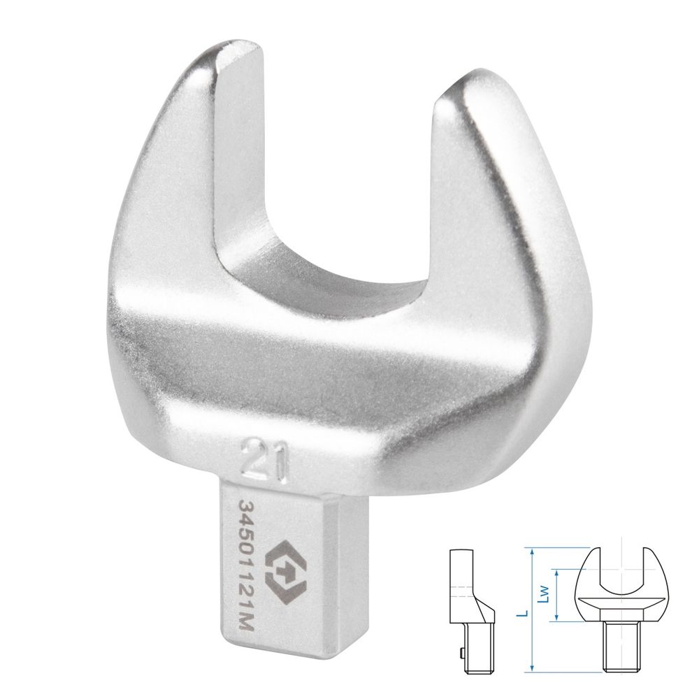 KING TONY (34501121M) Насадка рожковая серии "FIT", 21 мм, 9х12 мм