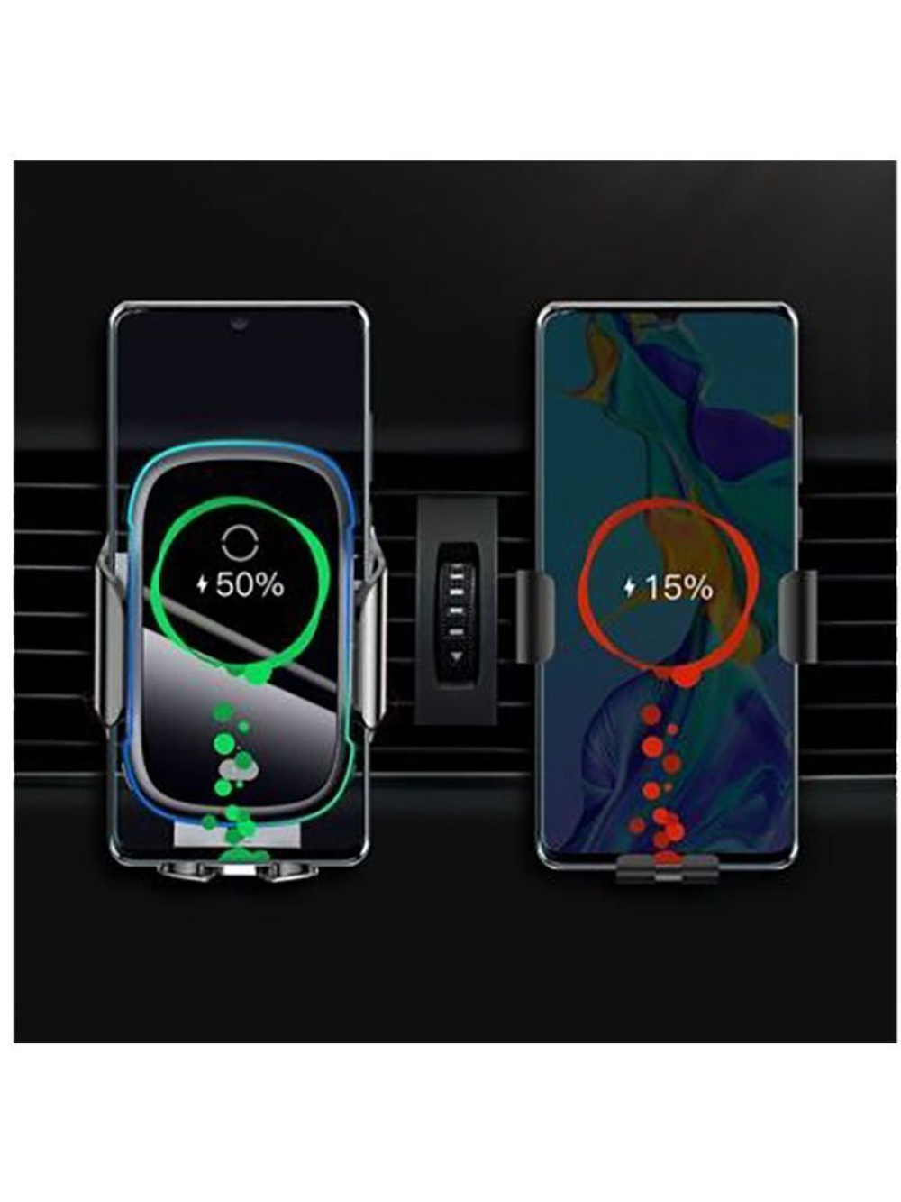 Авто держатель для телефона с QI Light Electric 15W