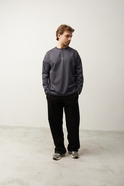 Лонгслив графитовый