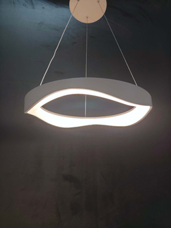 Люстра подвесная светодиодная Lanbos Melty, 120 Вт LED, до 25 кв м, белая
